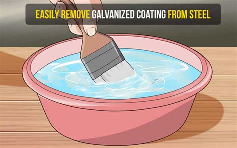 how to remove galvanized coating from sheet metal|best way to remove galvanizing.